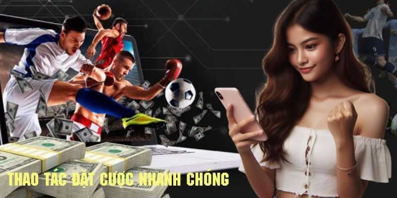 Thao tác đặt cược nhanh chóng cho kèo handicap tại U888